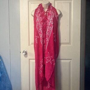 WRAP pink starfish Scarf